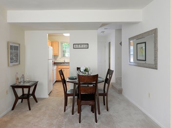 Dining room and kitchen at Seven Oaks Townhomes - Photo Gallery 2